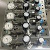 高纯半自动316L不锈钢汇流排，氮气高压控制面板，带半导体阀组面板特气隔膜阀